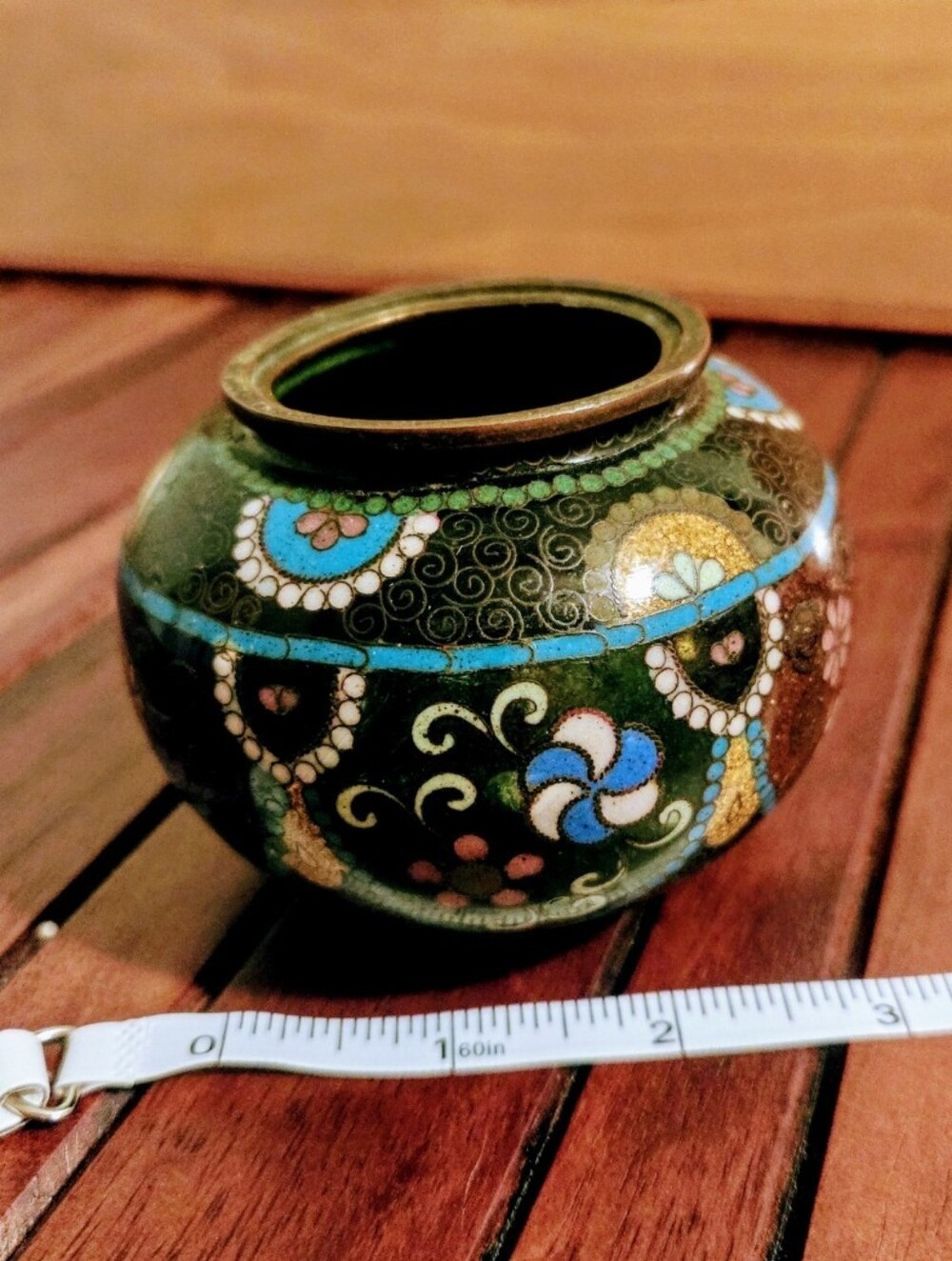 Antique Cloisonne Bud Vase